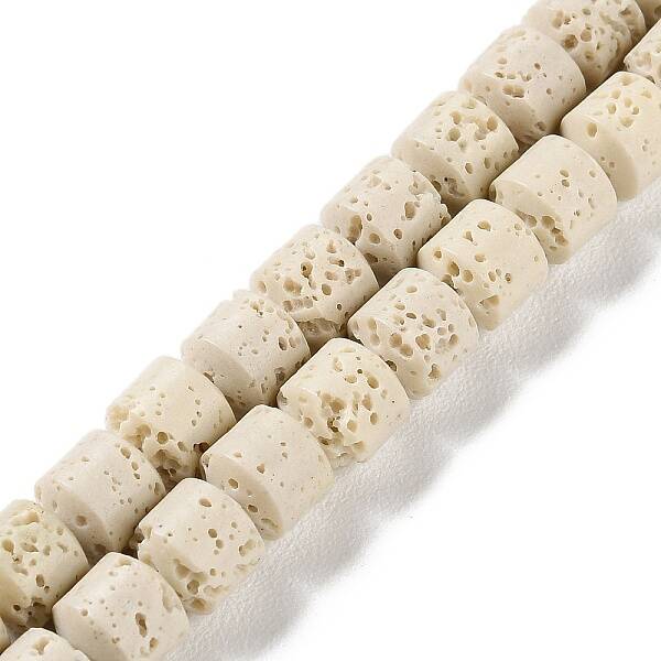 Synthetic Lava Rock Dyed Beads Strands