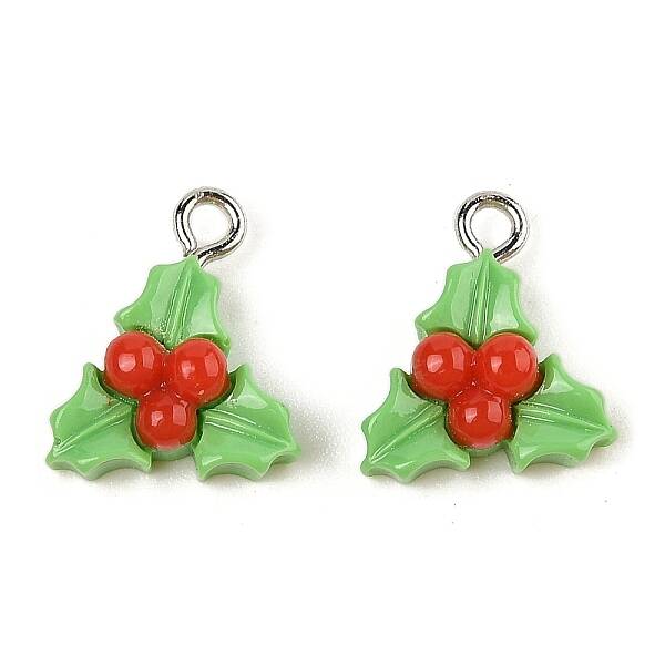 Christmas Theme Opaque Resin Pendants