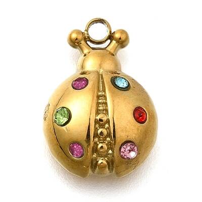 Ladybug 304 Stainless Steel Charms