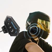 Wireless Motorcycle Helmet Headphone, BT5.0 Motorcycle Helmet Headset, Wireless Stereo Noise Cancelling Headset with Mic