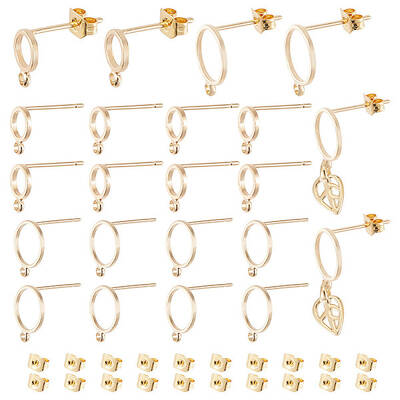 Brass Stud Earring Finding