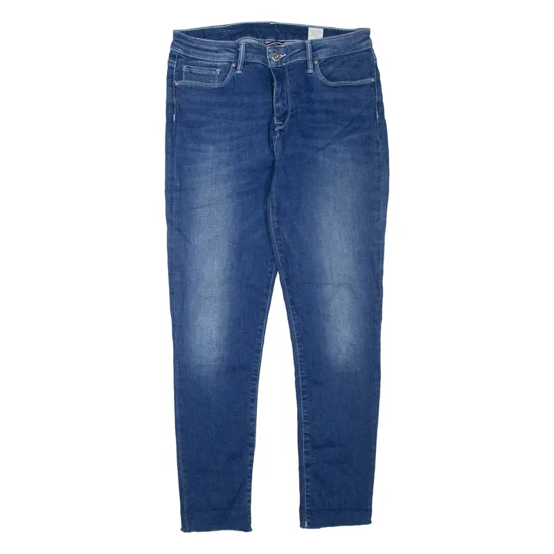 TOMMY JEANS Jegging Fit Womens Jeans Blue Regular Skinny Stone Wash W30 L27