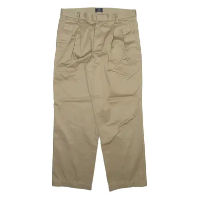 DOCKERS Mens Trousers Beige Relaxed Straight W34 L30