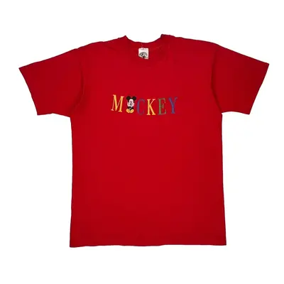 Mickey Mouse Mickey & Co. Graphic T-Shirt - 2XL Red Cotton