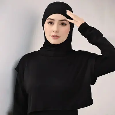 New Muslim Niqab Sport Modal Hijab Abaya Hijab For Woman Abayas Women Jersey Islamic Head Scarf Turbans Silk Turban Instant W...