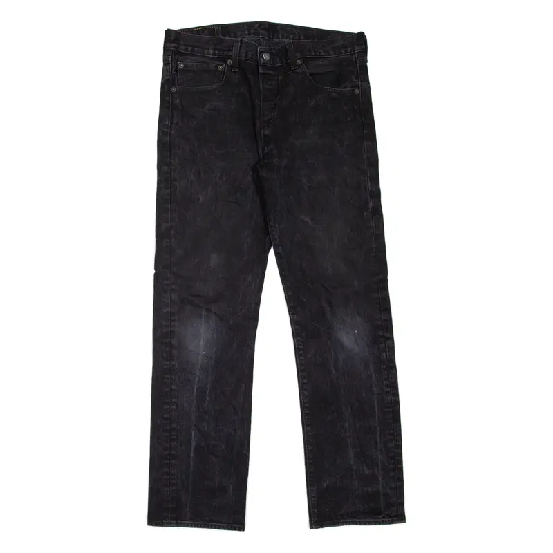 LEVI'S 501 Jeans Mens Black Regular Straight W32 L30