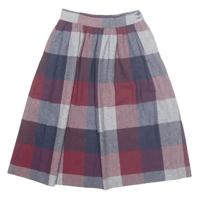 EVAN-PICONE Womens A-Line Skirt Red Midi Wool S