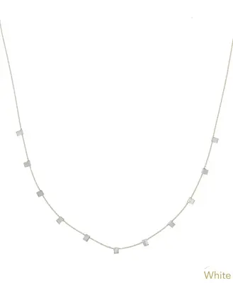 Hilo Necklace | Metal Color: Silver | Color: White