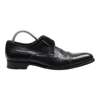 LODING Derby Shoes Black Leather Mens UK 6.5