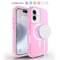 For iPhone 16 15 14 Pro Max Case Magnetic Matte Military Grade Drop Protection Phone Case Slim Anti-Slip Durable Shockproof C...