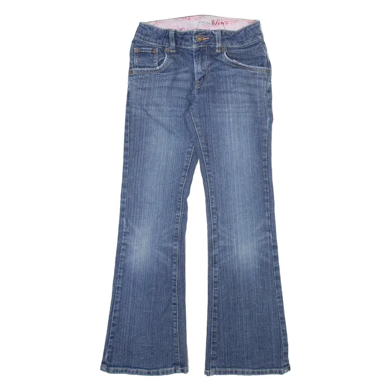 LEVI'S 517 Girls Jeans Blue Slim Flared W24 L27
