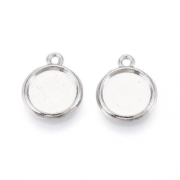 Tibetan Style Alloy Charms Cabochon Settings