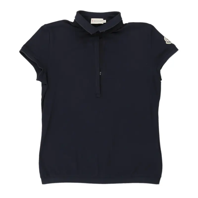 Moncler Polo Shirt - Small Navy Cotton | Size: small