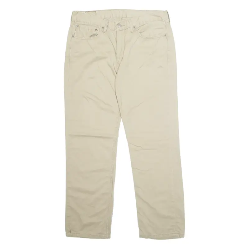 LEVI'S 514 Mens Trousers Beige Regular Straight W34 L30