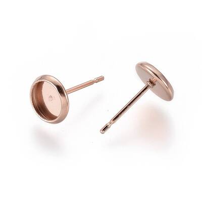 304 Stainless Steel Stud Earring Settings