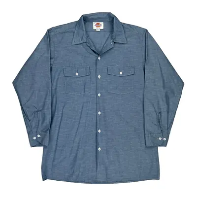 Dickies Shirt - Large Blue Cotton