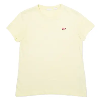 LEVI'S Womens T-Shirt Yellow S