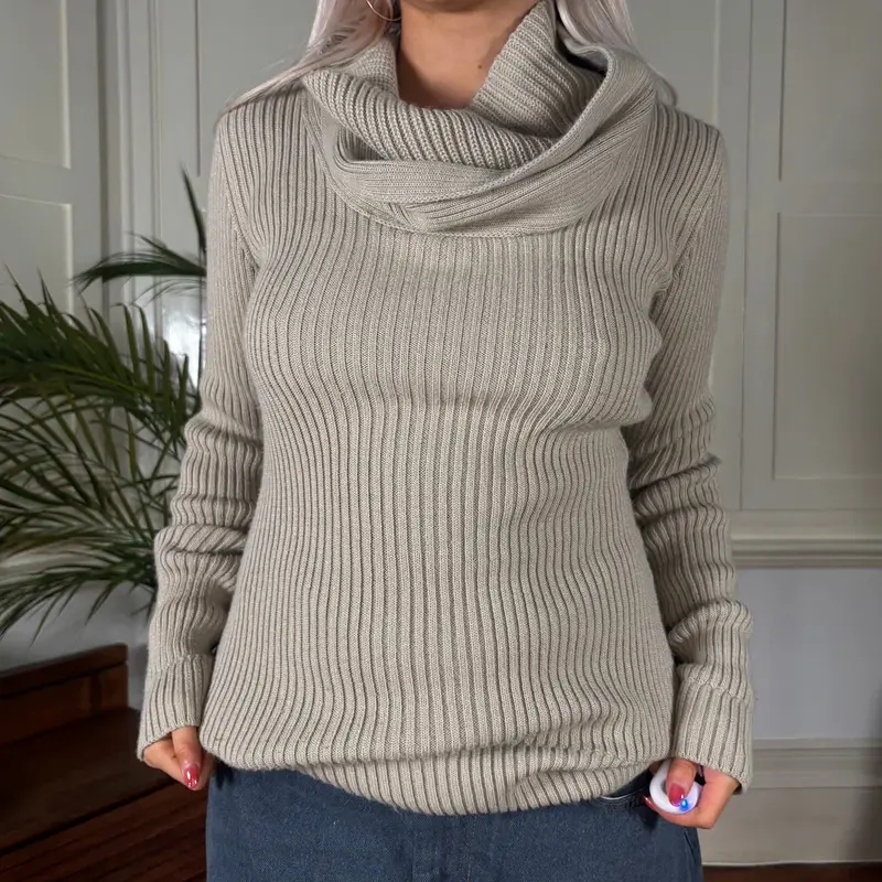 Sisley Jumper - Medium Beige Acrylic Blend