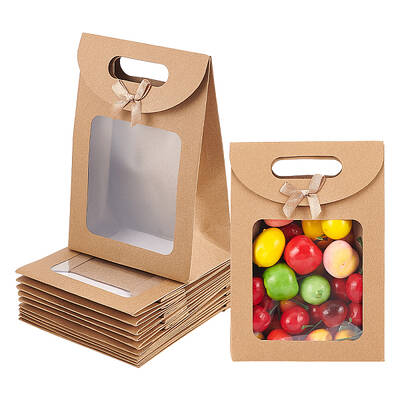 Rectangle Kraft Paper Gift Bags