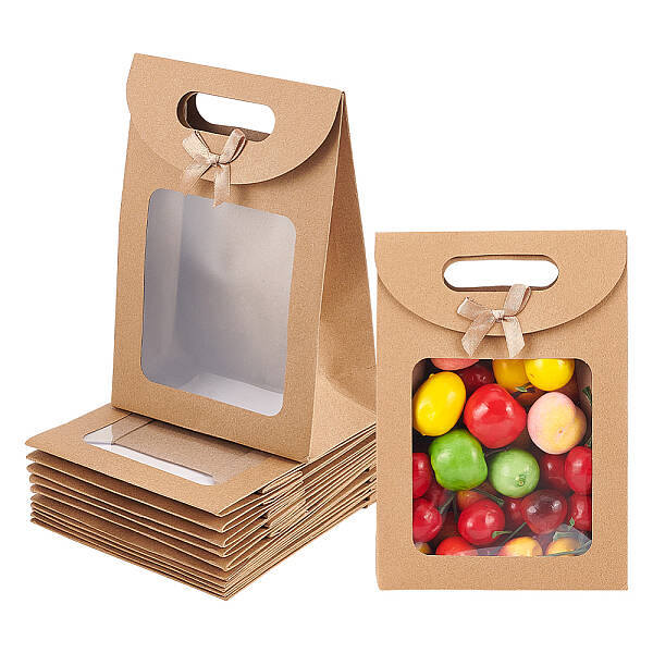 Rectangle Kraft Paper Gift Bags