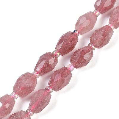Natural Strawberry Quartz Beads Strands