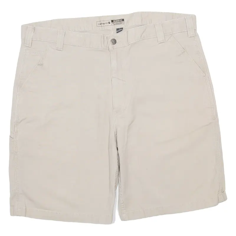CARHARTT Mens Workwear Shorts Beige Relaxed XL W40