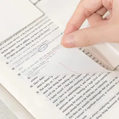 Multipurpose Waterproof Transparent Sticky Note, 2pcs Sticky Note Set, Office Stationery & Supplies for School Use