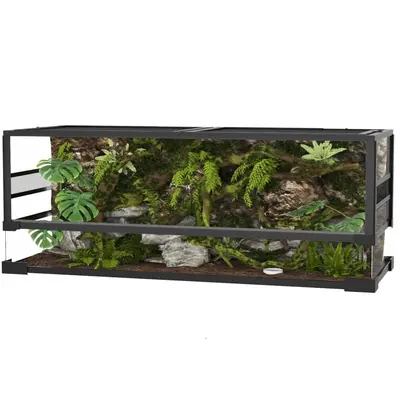 Garvee 67 Gallon Reptile Glass Terrarium, Toughened Glass Reptile Tank with Top & Side Screen Ventilation Reptile Terrarium S...