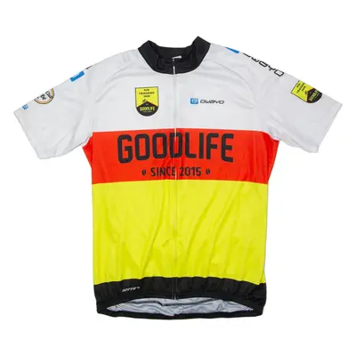 OWAYO Goodlife Full Zip Cycling Mens Jersey White High Neck L