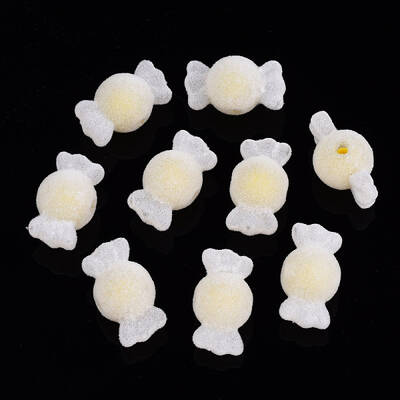 Flocky Acrylic Beads