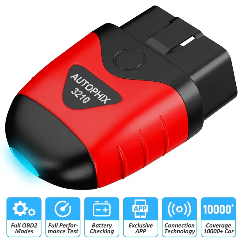 AUTOPHIX 3210 BT OBD2 Scanner Wireless Car Code Readers Auto Scan Tools With Battery Performance Test Check Engine Light car ...