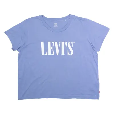 LEVI'S Womens T-Shirt Blue Crew Neck XL