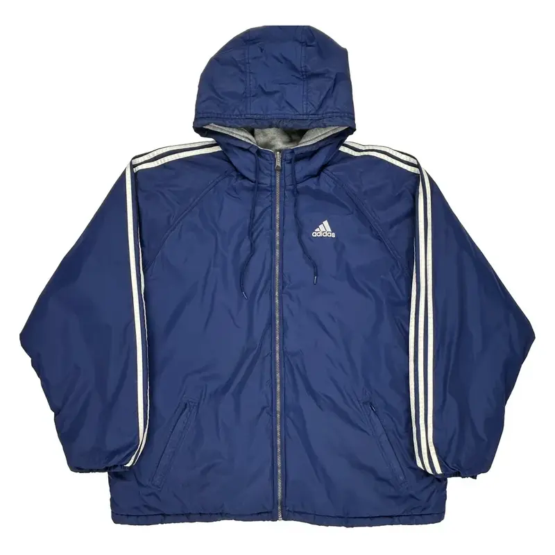 Adidas Jacket - 2XL Blue Polyester