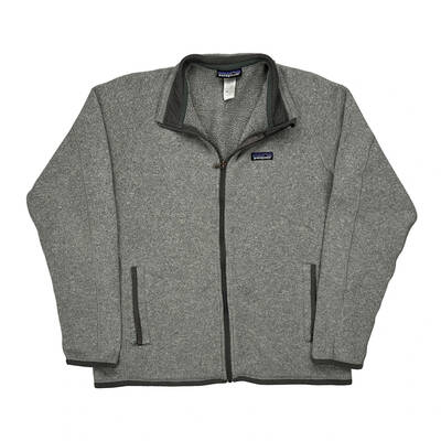 Patagonia Fleece Jacket - Large Grey Polyester