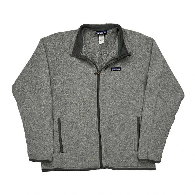 Patagonia Fleece Jacket - Large Grey Polyester