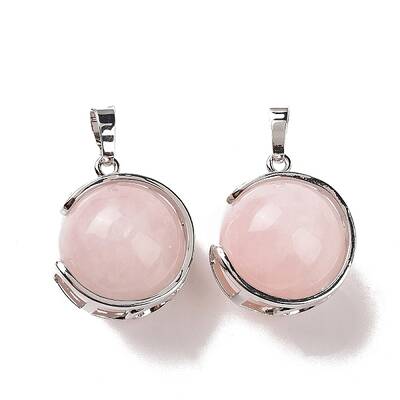 Natural Rose Quartz Pendants