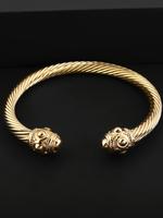 Vintage Textured Design Cuff Bangle, Stainless Steel Jewelry for Women for Gift, Elegant All-match Fashion Accessories for Da...