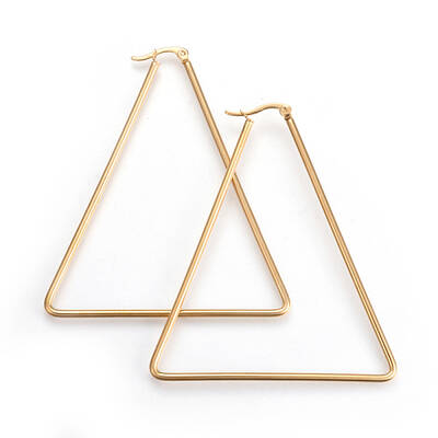201 Stainless Steel Hoop Earrings