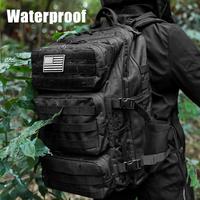 Kookoomia Military Tactical Backpack 50L Large Day Backpack Camouflage Assault Pack Bug Out Bag Waterproof Heavy Duty Hiking ...