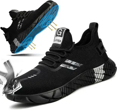 RUMFEN Steel Toe Shoes for Men Composite Shoes for Men Work for Women Safety Steel Toe Sneakers Lightweight Comfortable for R...