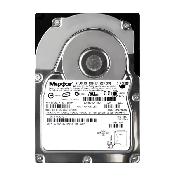 C4360 Dell 36GB Ultra-320 SCSI 15000 3.5-inch Hard Drive