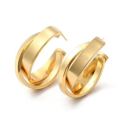 Rack Plating Brass Ear Studs