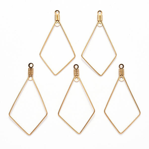 PVD Vacuum Plating 304 Stainless Steel Wire Pendants