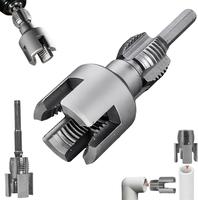 1/2'' 3/4'' PVC Pipe Thread Cutting Tool Integrated Internal & External Pipe Threading Tool Upgrade Pipe Thread Cutting Tool ...