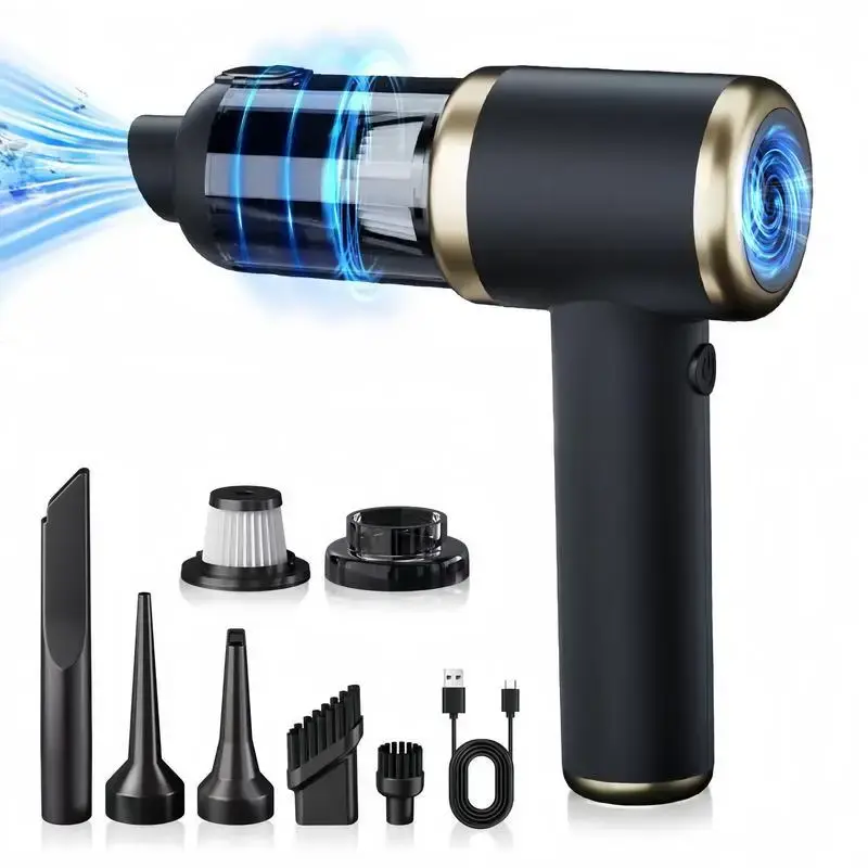 Car Vacuum Cleaner Portable Cordless, Handheld Vacuum with High Power Brushless Motor, USB  Fast Charging, 4 in 1 Rechargeabl...