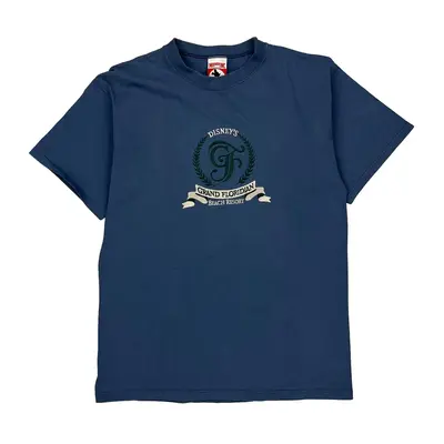 Disney'S Grand Floridian Beach Resort Mickey Inc Graphic T-Shirt - Medium Blue Cotton