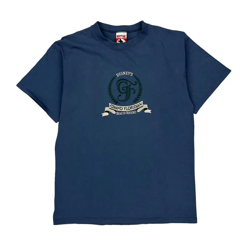 Disney'S Grand Floridian Beach Resort Mickey Inc Graphic T-Shirt - Medium Blue Cotton