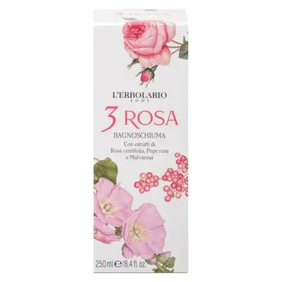 L'Erbolario 3 Rosa Bath Foam 250 Ml