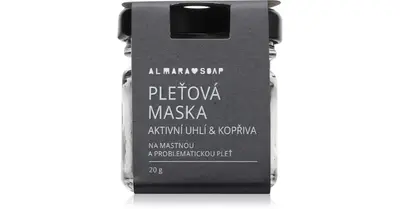 Almara Soap Active Charcoal & Nettle Face Mask For Oily And Problematic Skin 20 G
