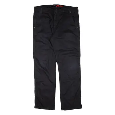 DICKIES Double-knee Workwear Mens Trousers Black Regular Straight W38 L32